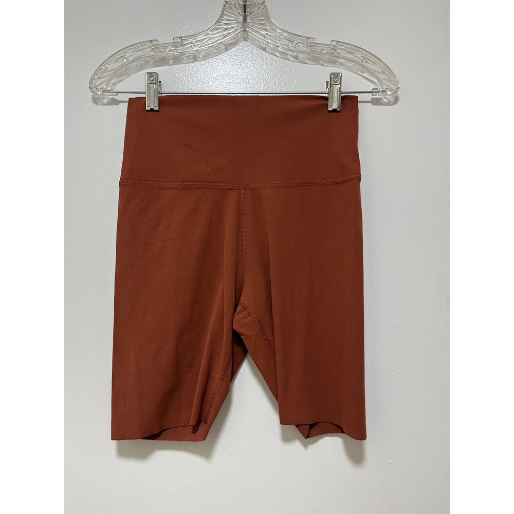Nike Women’s Yogaluc High Waisted 7 Inch Shorts Burnt Orange Medium
